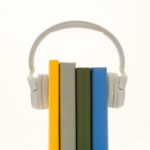 books between headphones